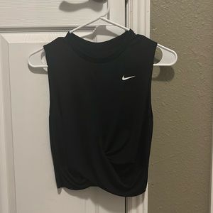 Black Ribbed Nike Tank Top